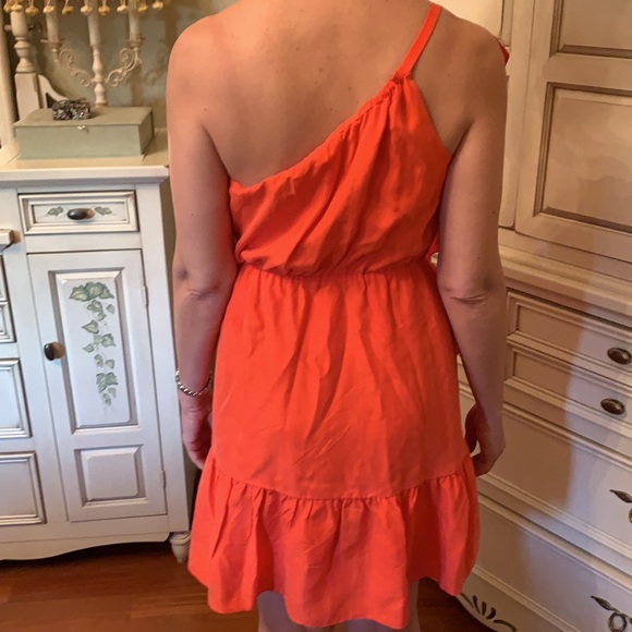 Club Monaco One Shoulder Ruffle Dress - Picture 4 of 4